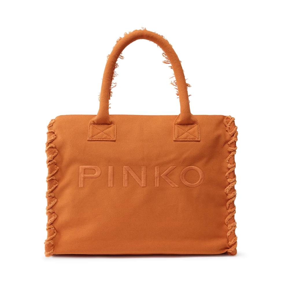 Pinko Women's Orange Shopping Bags, One Size, Handbags