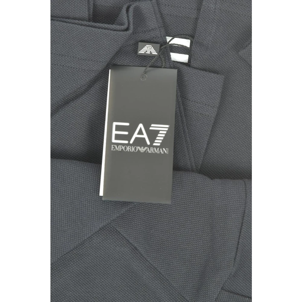 Emporio Armani EA7 Klassieke Polo Shirt voor Mannen Blue Heren