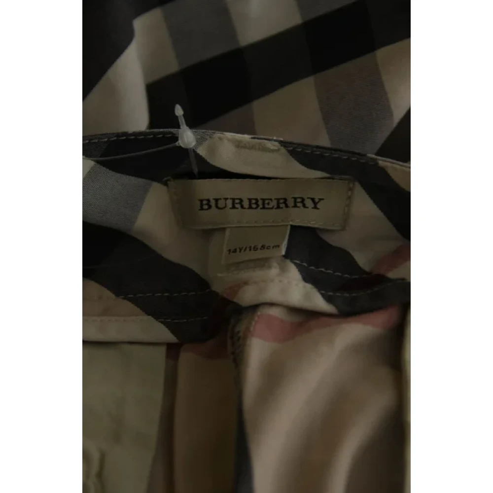 Burberry Vintage Tweedehands broek Beige Dames