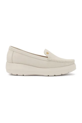 Nubuck halvskor med tjock sula