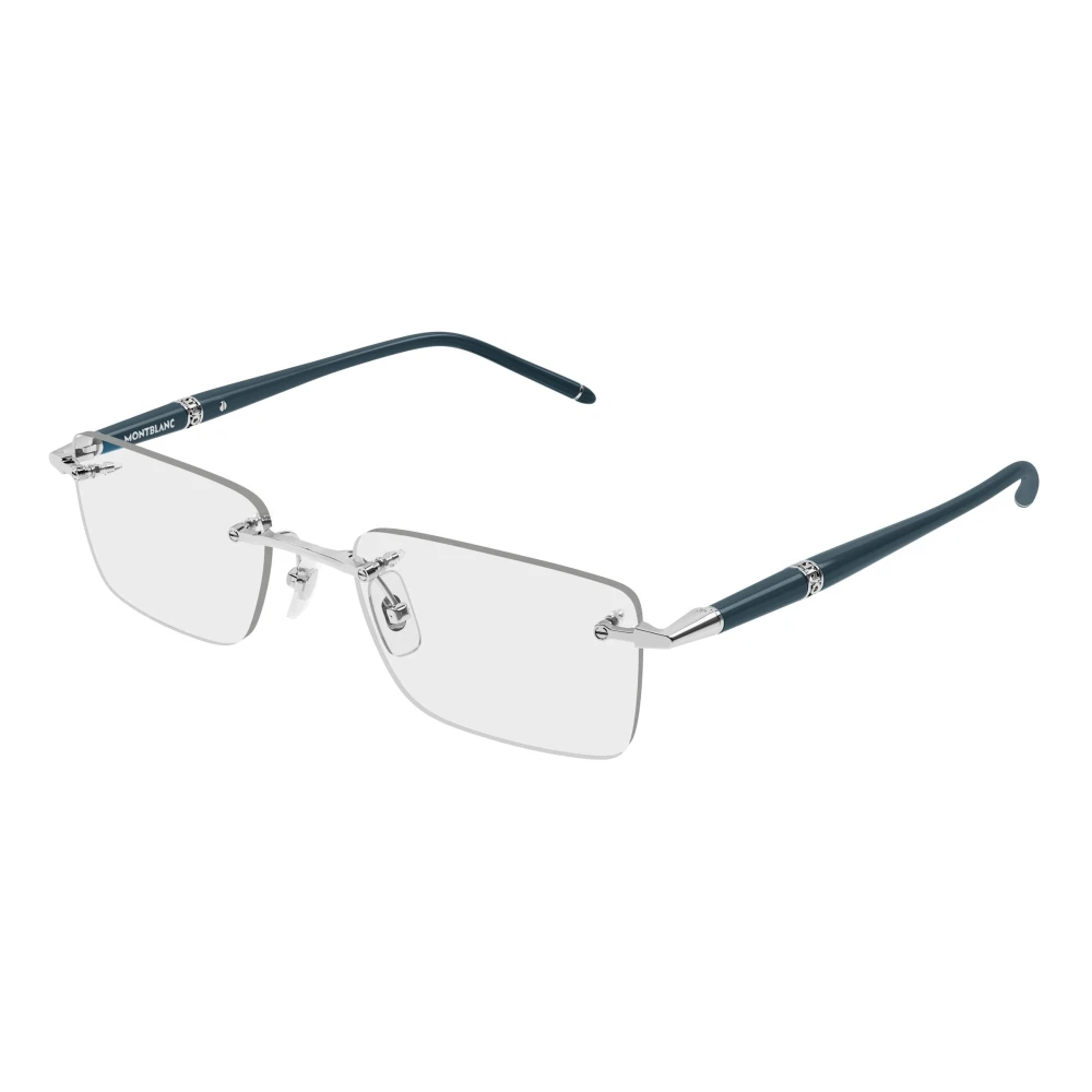 Montblanc Transparent Man Mb0536o 002 Optical Frames Metal Silver Squared - Image 2