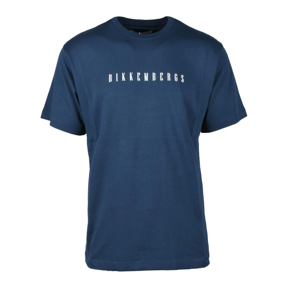 Bikkembergs Katoenen T-shirt Blue Heren