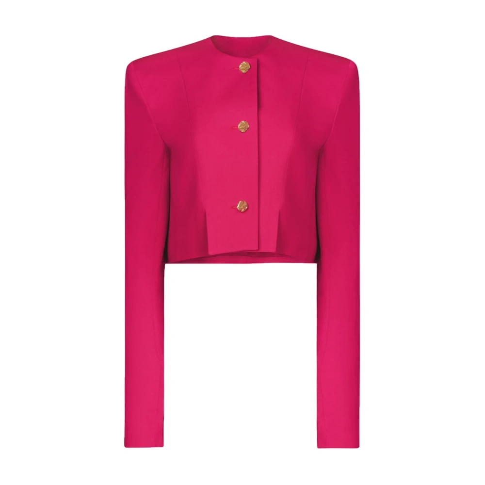 Nina Ricci Stunning Wool Jacket in Fuchsia Pink Dames