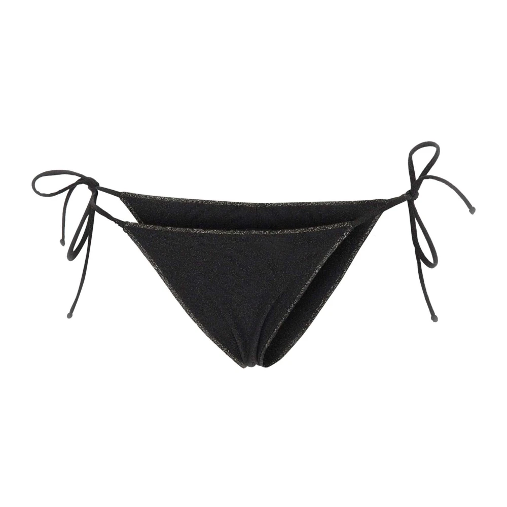 Mc2 Saint Barth Women's Black Bikinis, M, Marielle Swim Bottoms