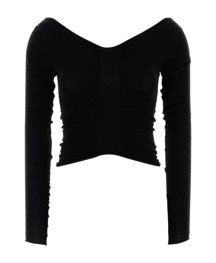 gerimpelde-v-hals-pullover-top