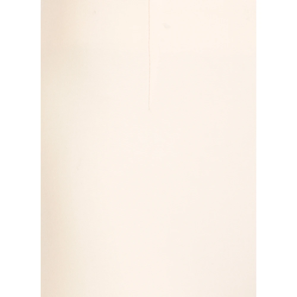 PESERICO Natuurlijke stoffen broek met zijritsen Beige Dames