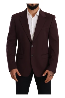 Indigo Bomull Slim Blazer Jacka