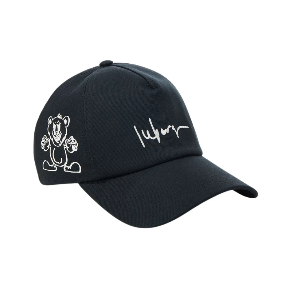 Iceberg Baseballpet met beer grafisch logo Black Heren