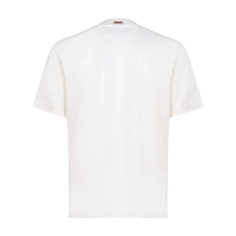 Ermenegildo Zegna Katoen Zijde Crew-neck T-shirt White Heren
