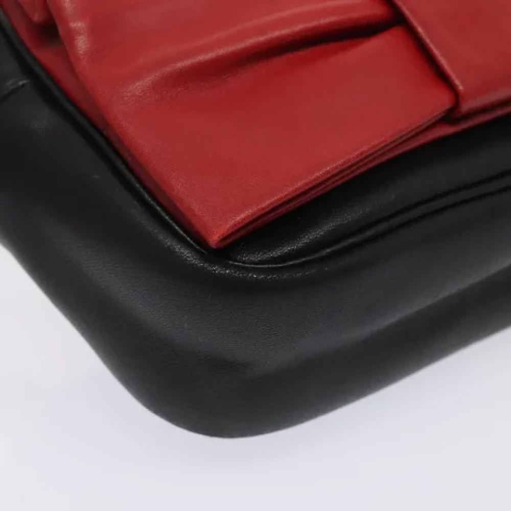 Prada Vintage Pre-owned Leather prada-bags Red Dames