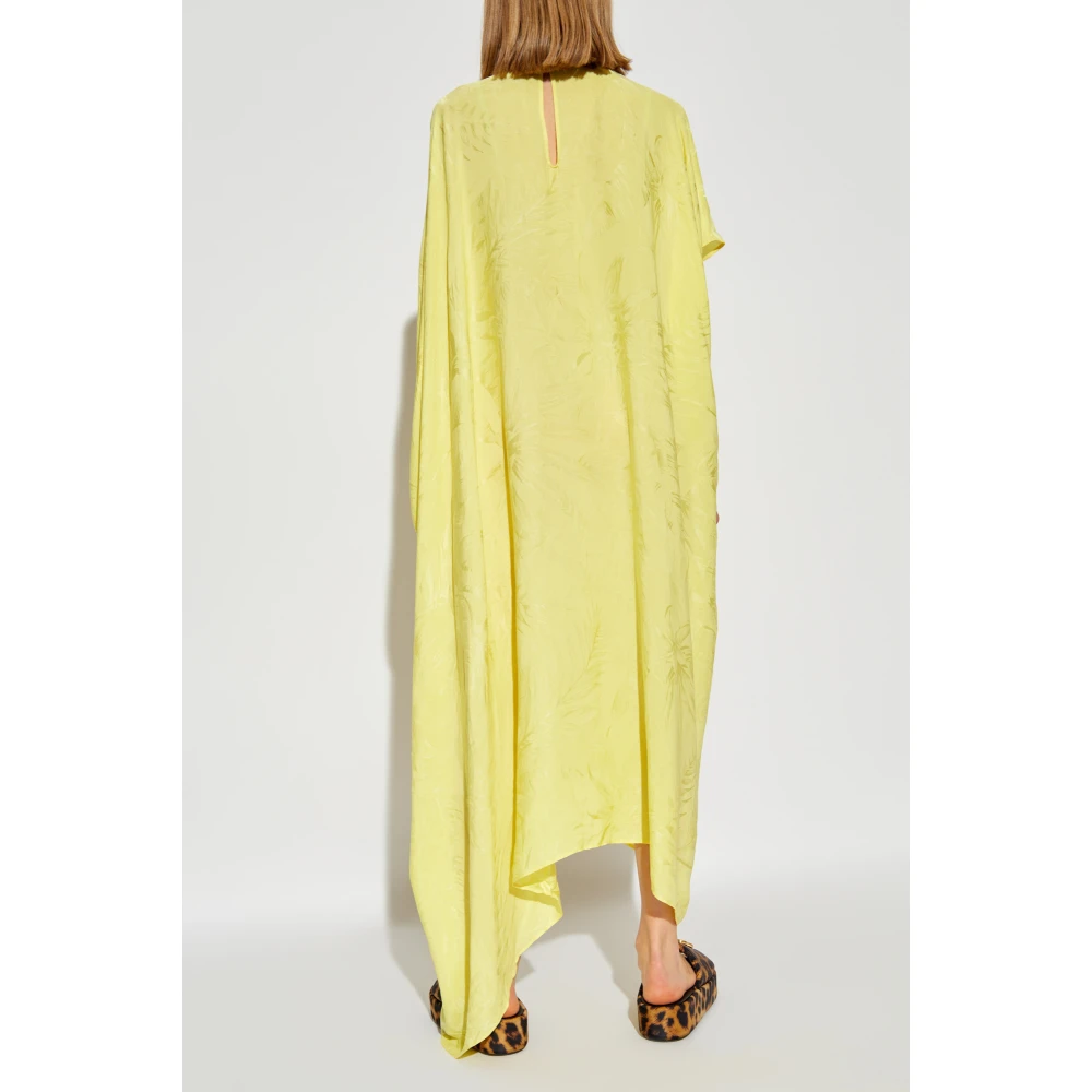 Balenciaga Kreukeleffect Jurk Yellow Dames