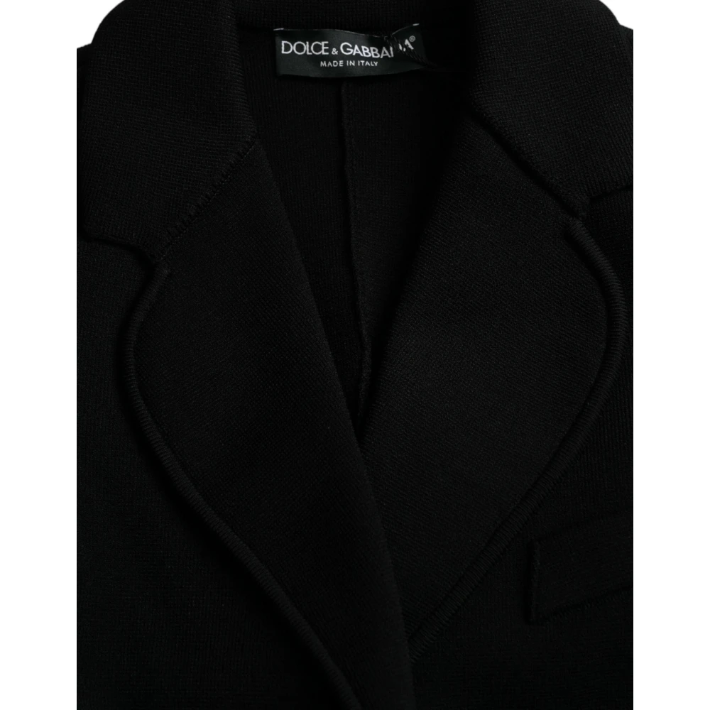 Dolce & Gabbana Luxe Zwarte Designer Blazer Elegant Stijl Black Dames