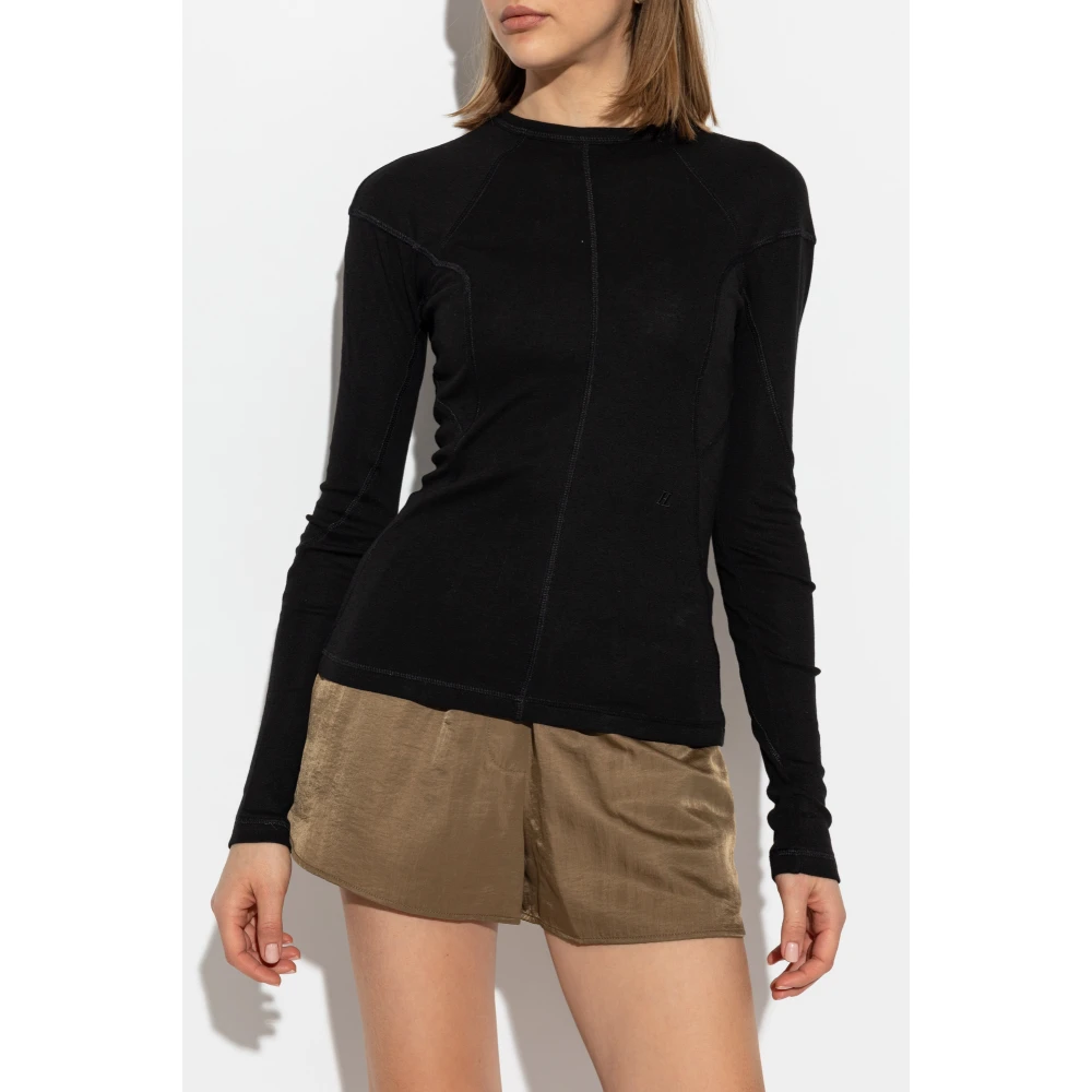Helmut Lang Lange mouwen top Black Dames