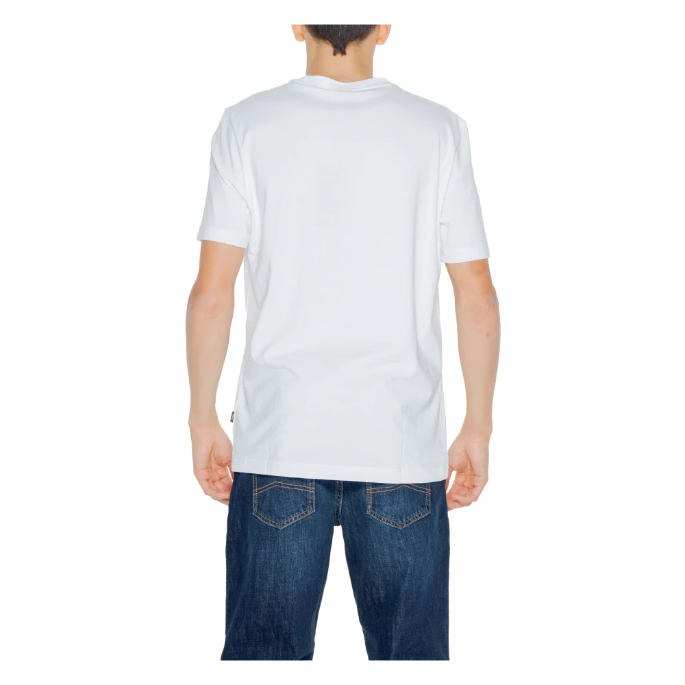 Hugo Boss Ocean T-shirt Lente Zomer Collectie 100% Katoen White Heren