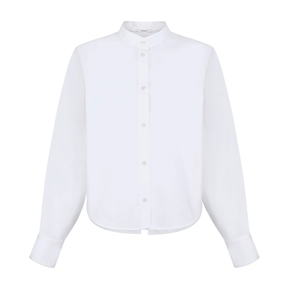 Givenchy Women's White Cocoon Cut-Out Shirt In Popeline - Shirts - 2XS - Blouses & Shirts