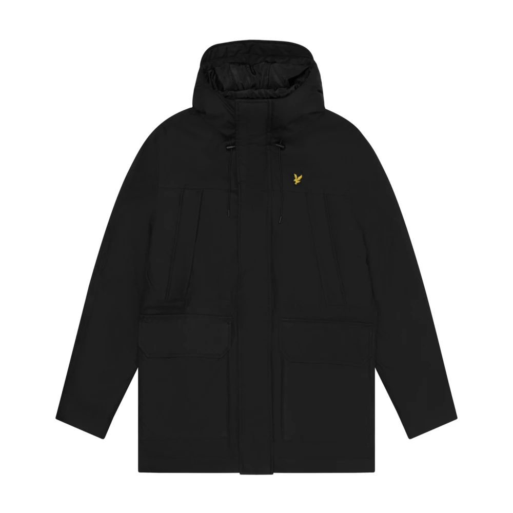 Lyle & Scott Microfleece Parka 2.0 Jacka Black, Herr