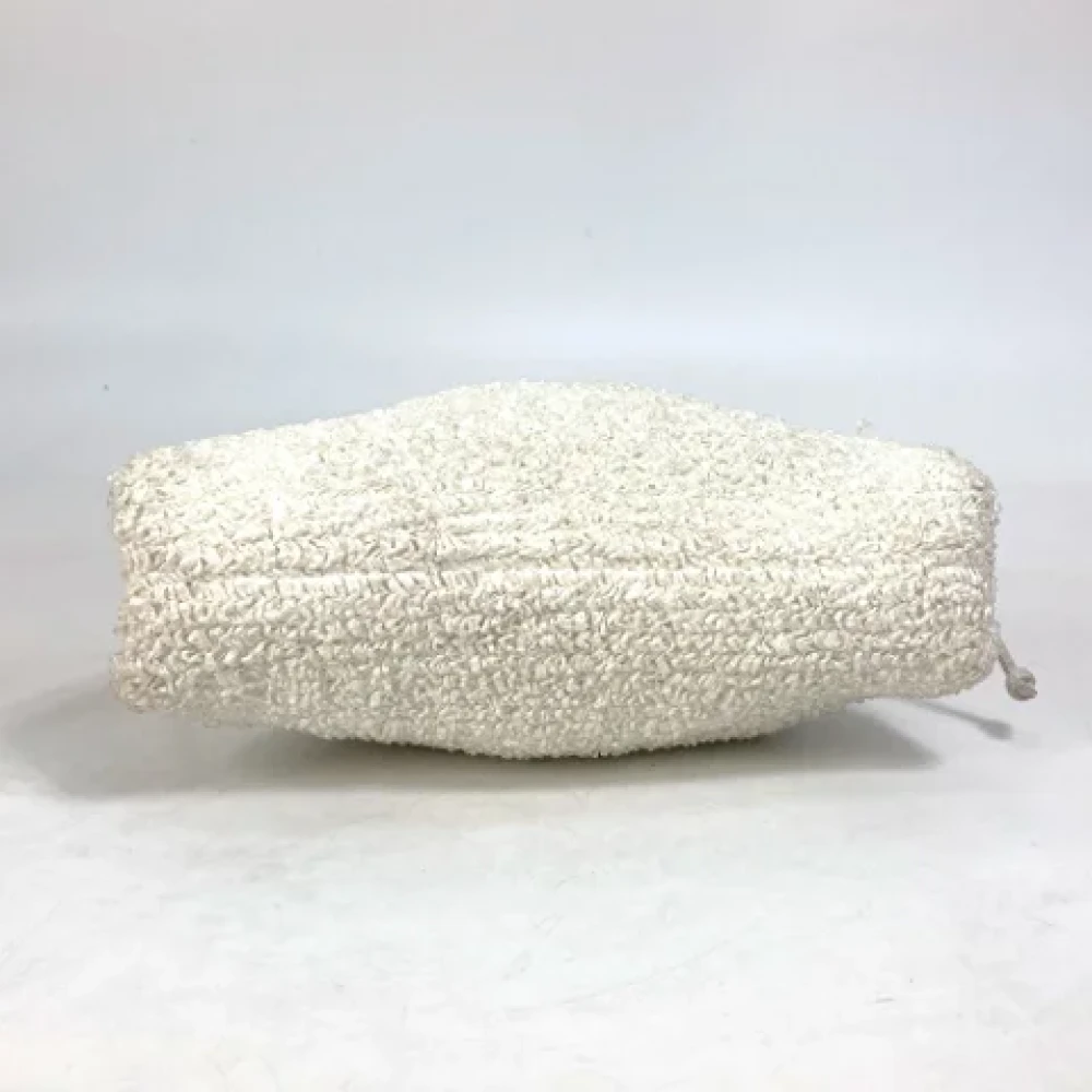 Bottega Veneta Vintage Pre-owned Fabric shoulder-bags White Dames