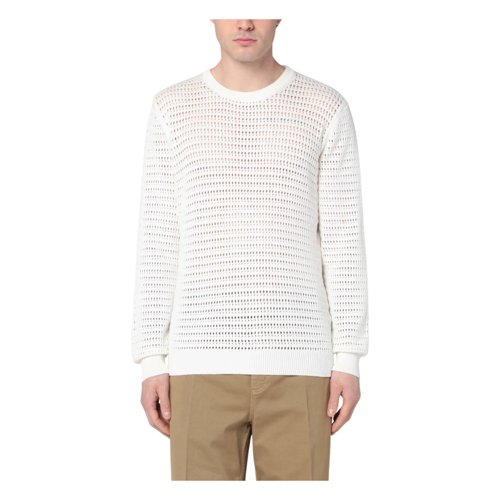 Roberto Collina Ronde Hals Trui Beige Heren