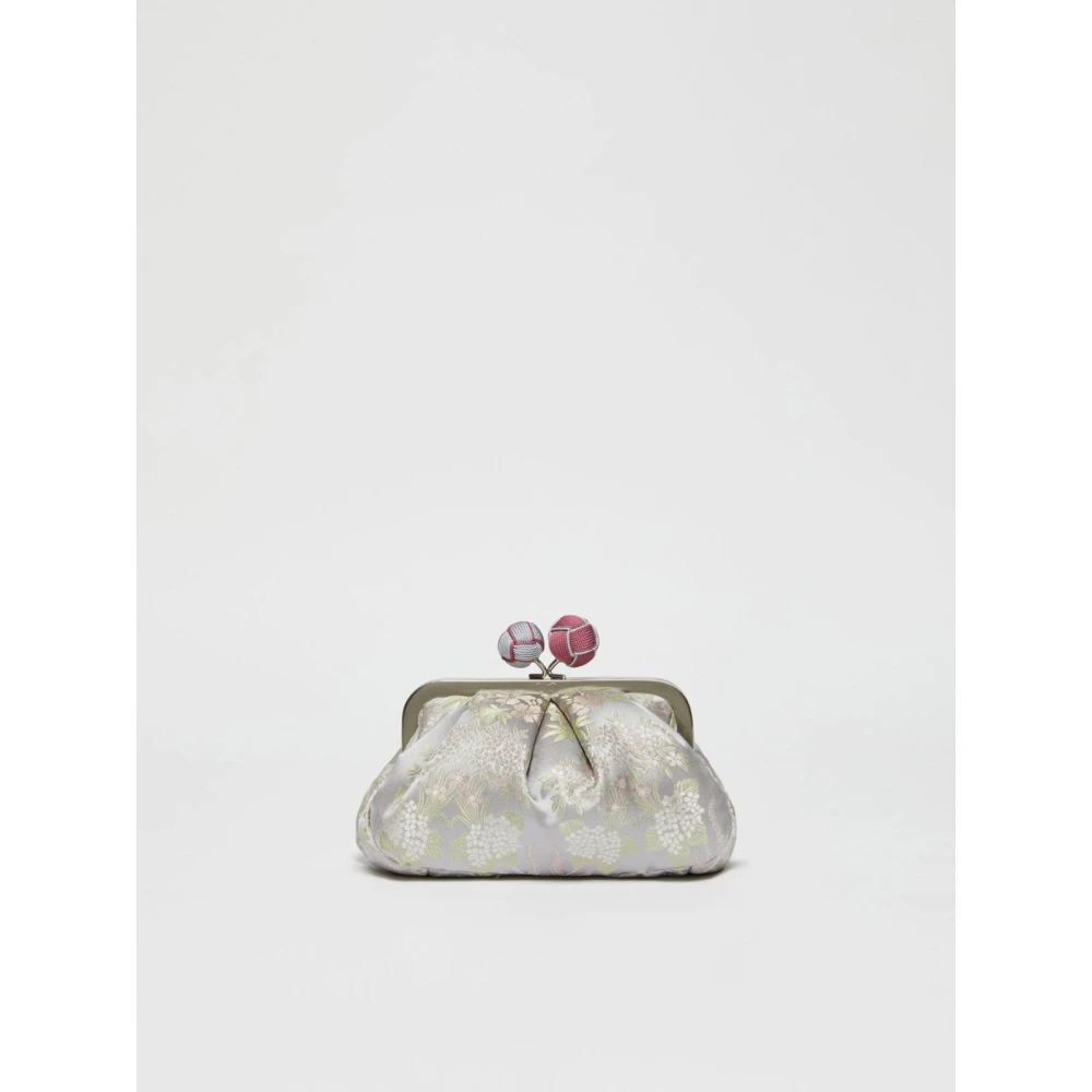 Max Mara Weekend Zijden Pasticcino Oosterse Stijl Handtas Gray Dames