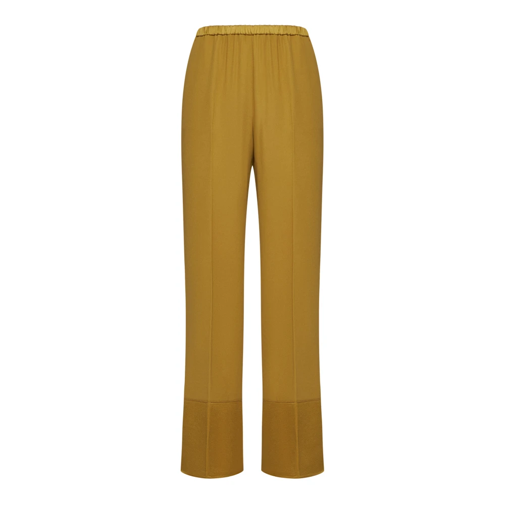 Forte Elegante Broeken voor Vrouwen Yellow Dames