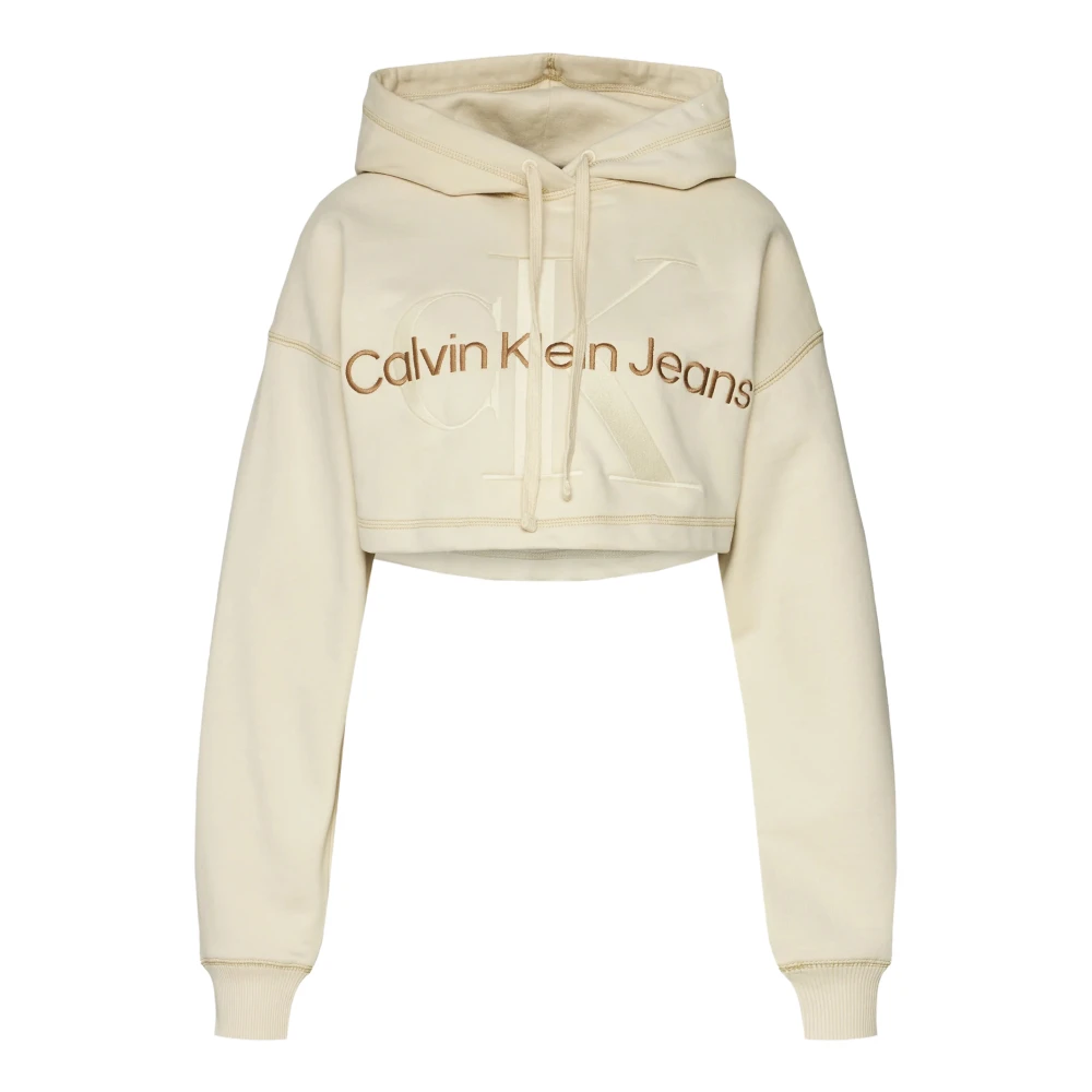 Calvin Klein Jeans Dames Hoodie Beige Dames