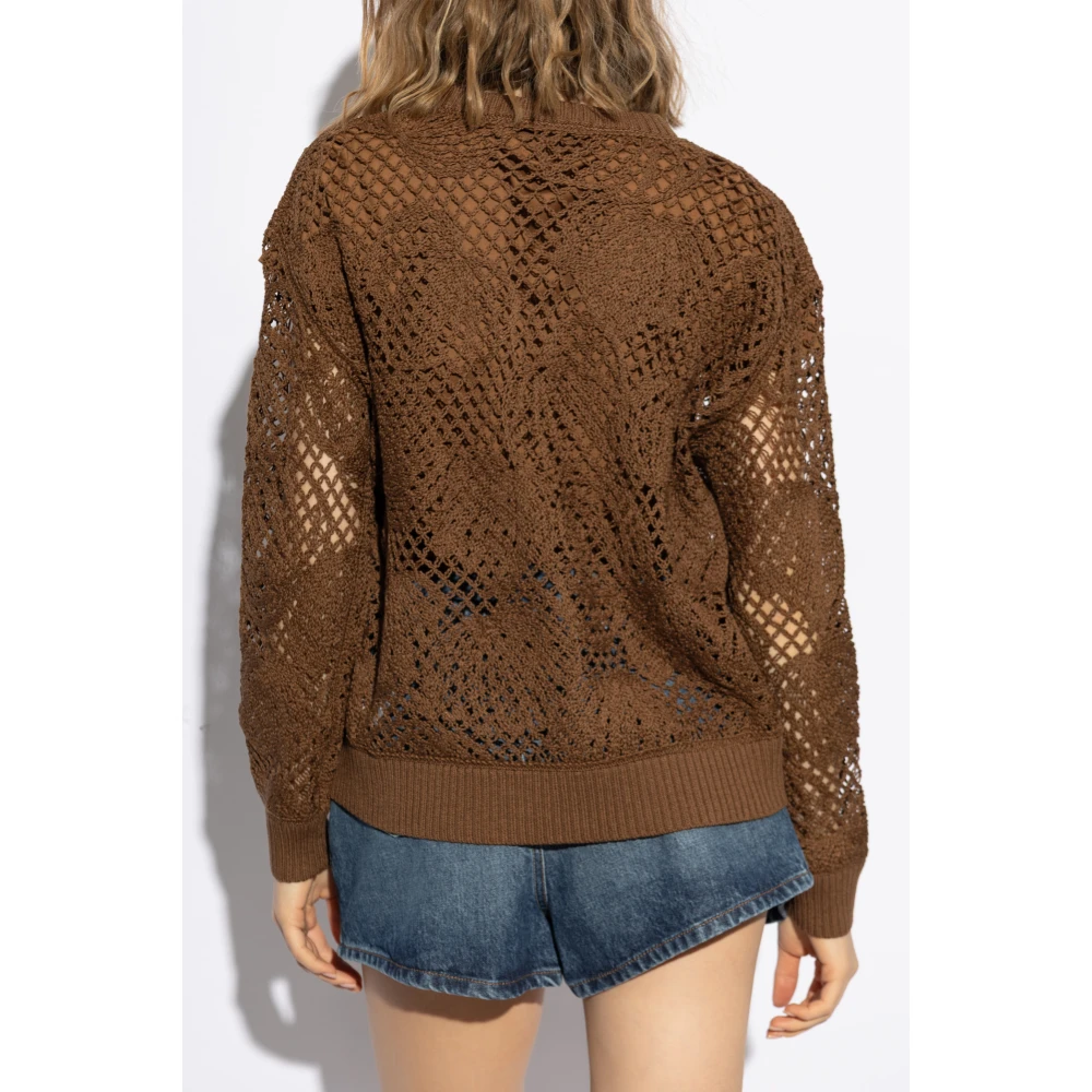 Max Mara Sweater Farea Brown Dames