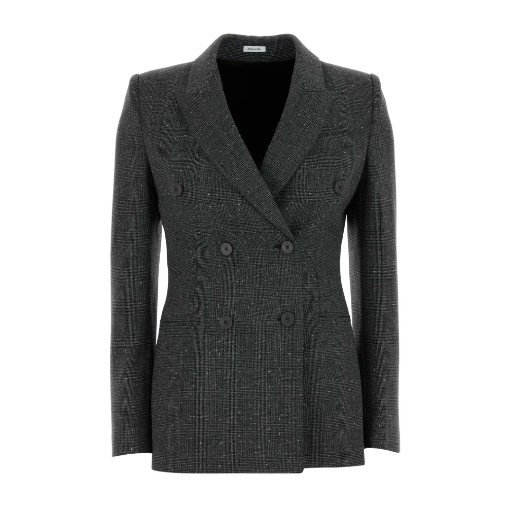 Alexander Mcqueen Women's Gray Db Tailored Jacket
