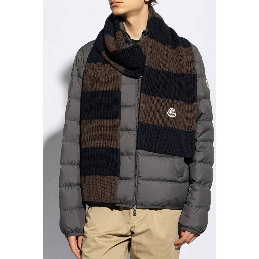 Moncler Katoenen sjaal Brown Heren