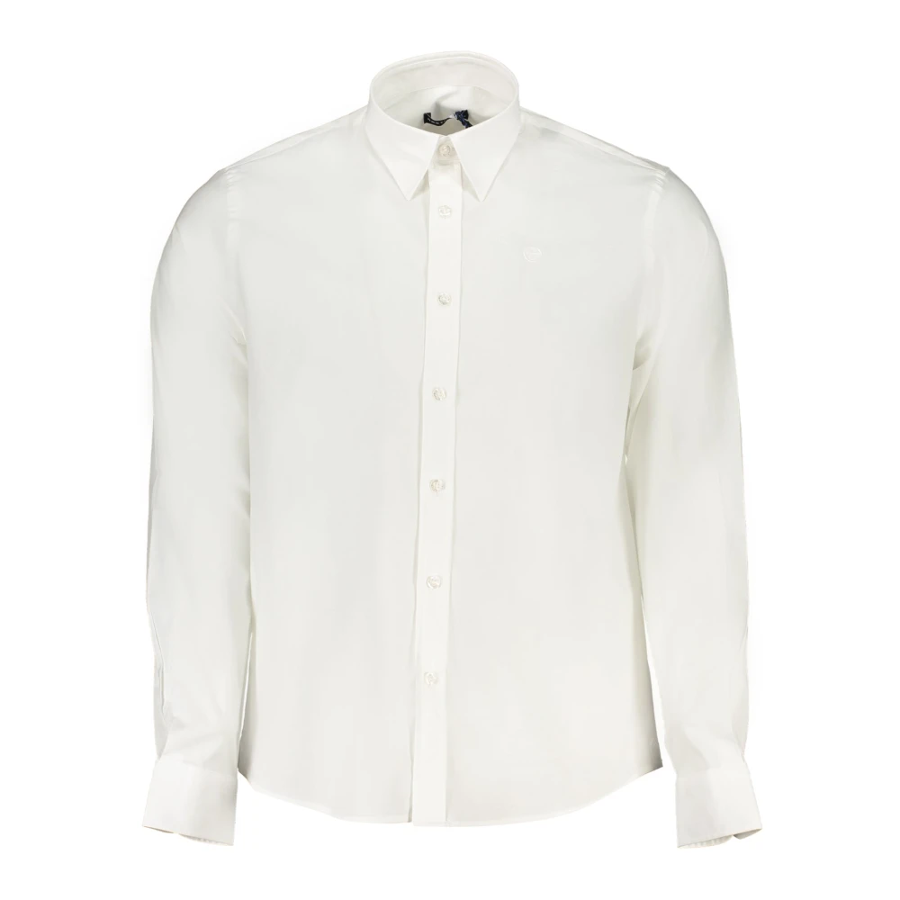 North Sails Wit Overhemd met Lange Mouwen en Italiaanse Kraag White Heren