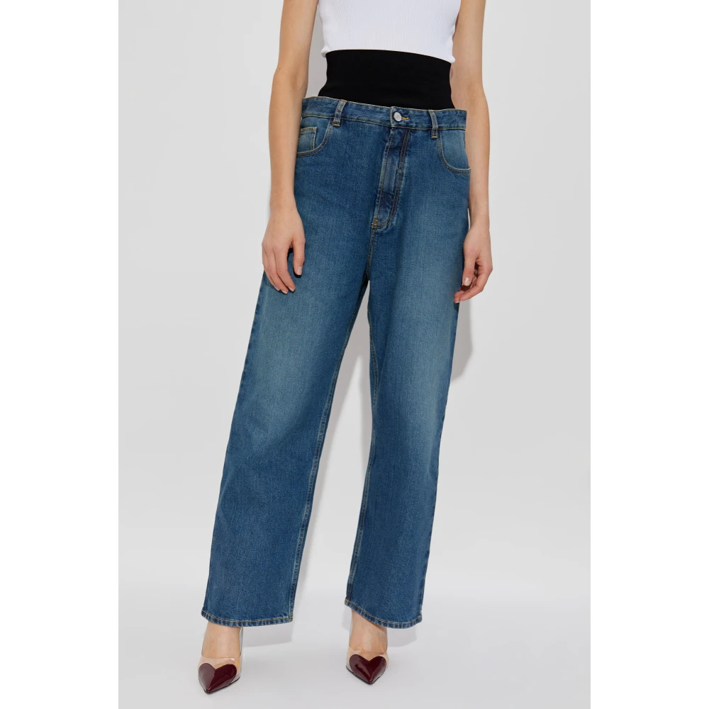 Alaïa Hoge taille jeans Blue Dames