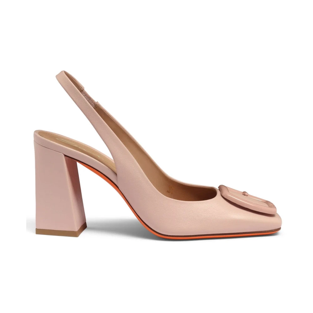 Santoni Vrouw Roze Elegant Slingback Pumps