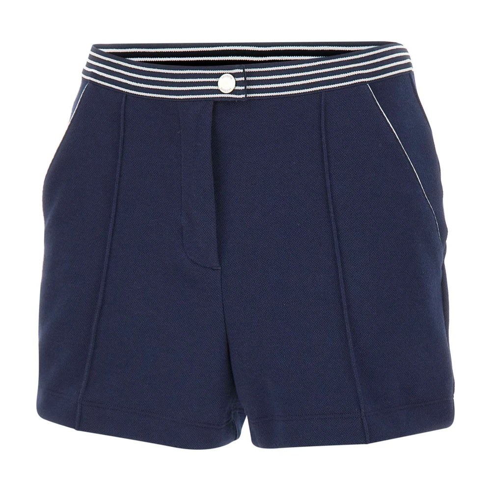 Lacoste Blue Piqué Shorts - Female - Short Shorts - M - Shorts