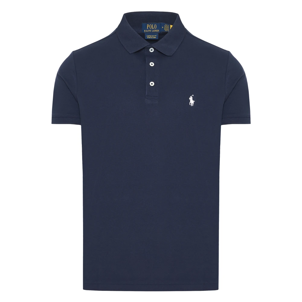 Polo Ralph Lauren Slim Fit Bomull Mesh Polo Skjorta Black, Herr