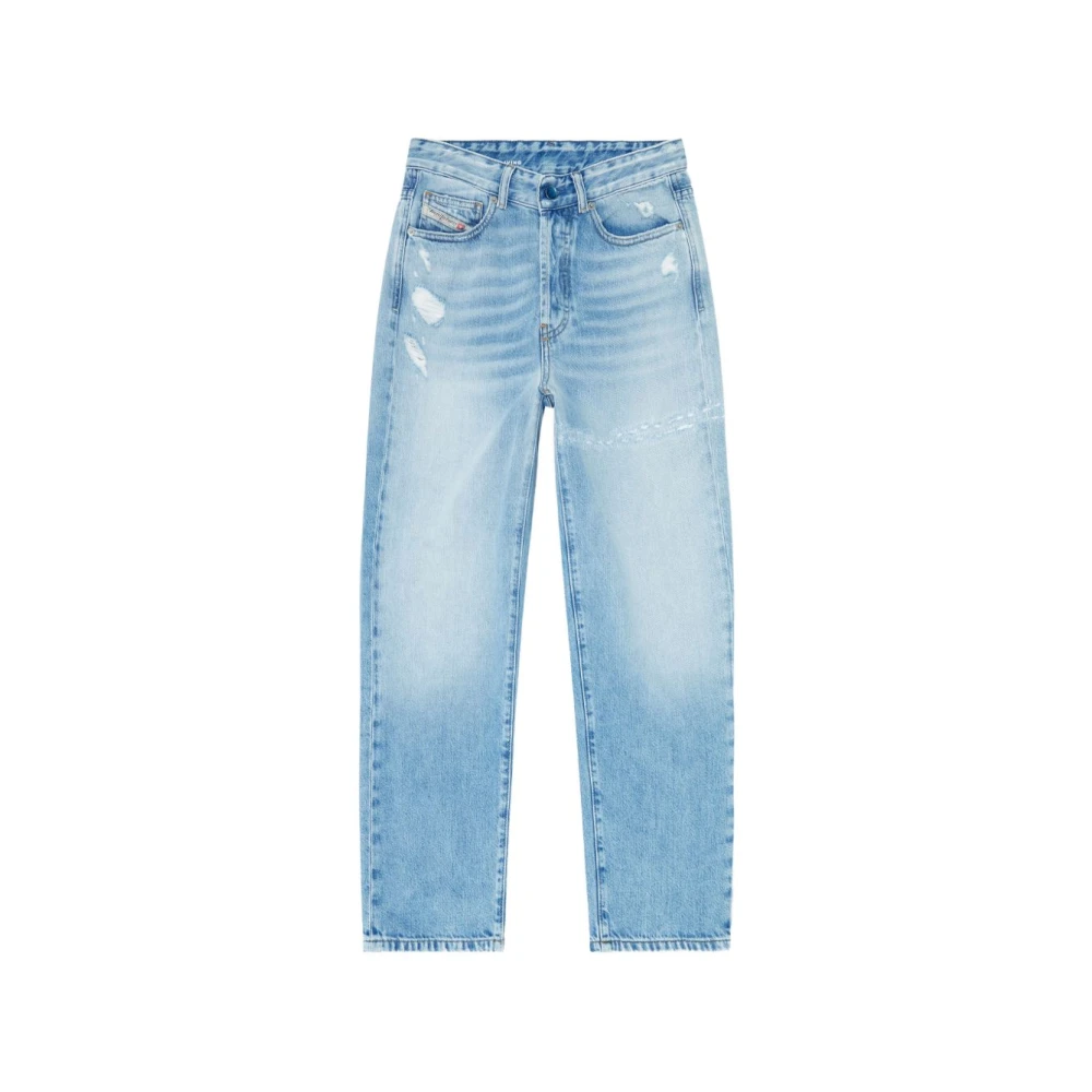 Diesel Blue Straight Fit Jeans, Female, W26, Jeans