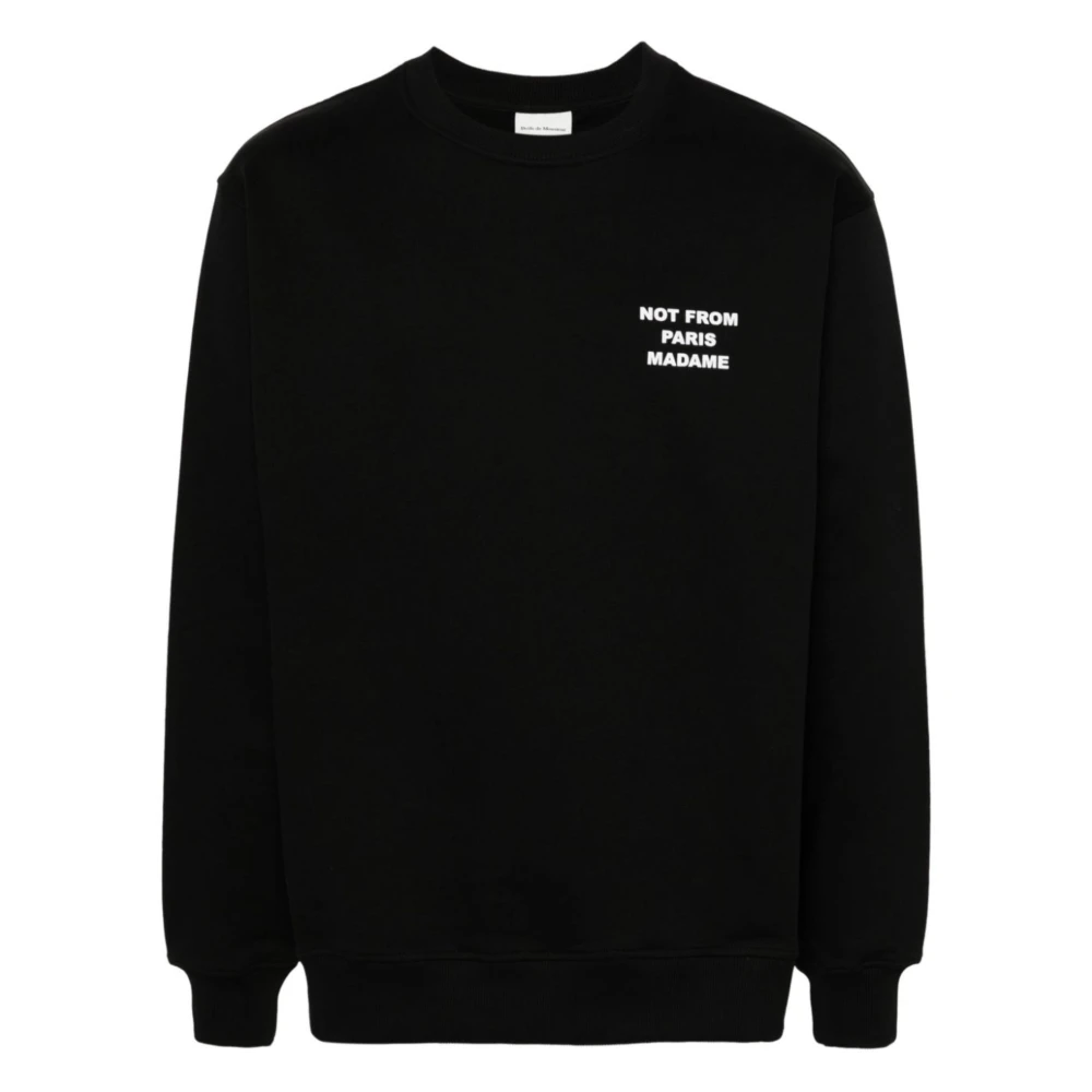 Drole de Monsieur Slogan Sweater Black Heren