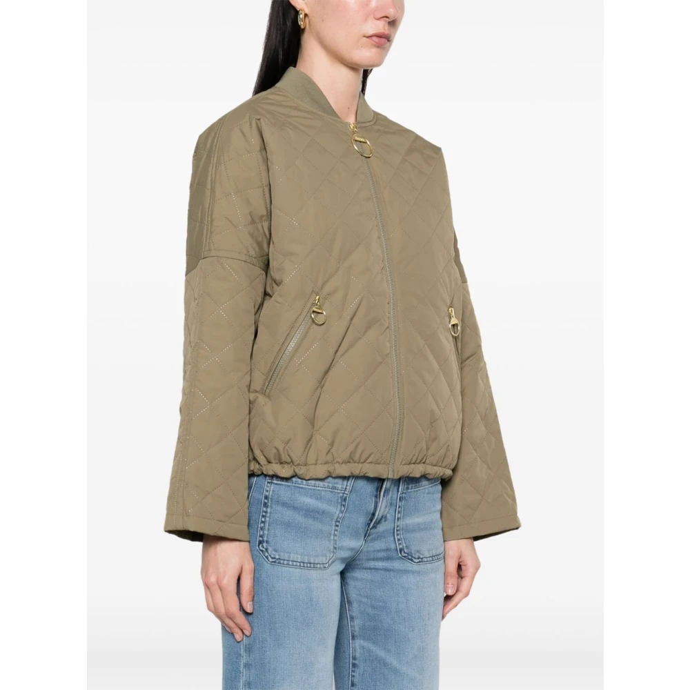 Barbour Groene Bomberjack met ritssluiting Green Dames