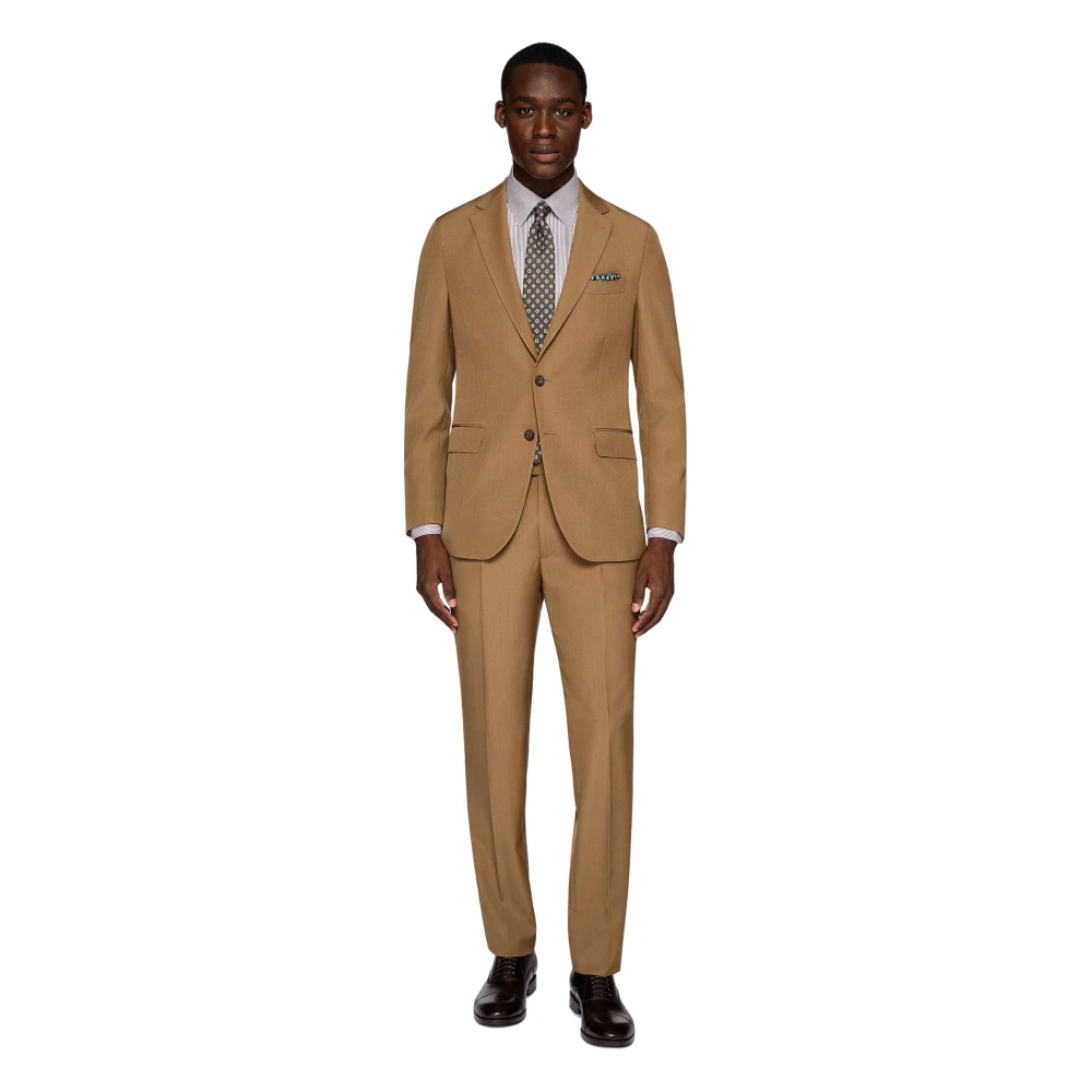 Boggi Milano Pak Zuivere Wol Brown Heren