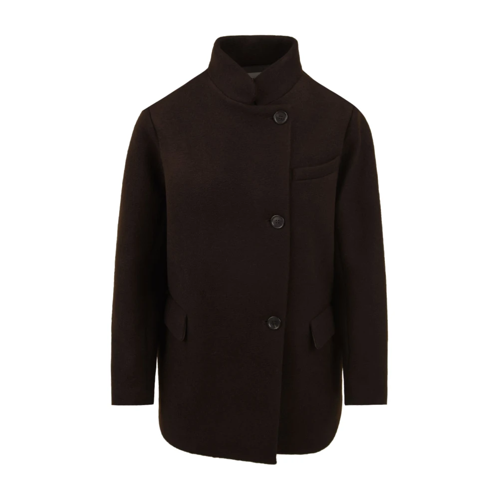 Douuod Woman Bruine Ficus Jas voor Vrouwen Brown Dames