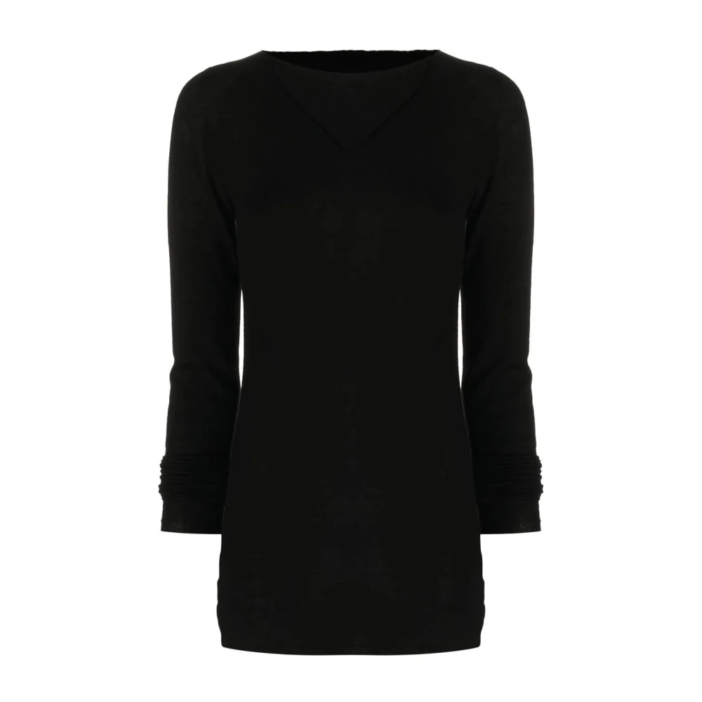 Rick Owens Gebreide Trui Black Dames