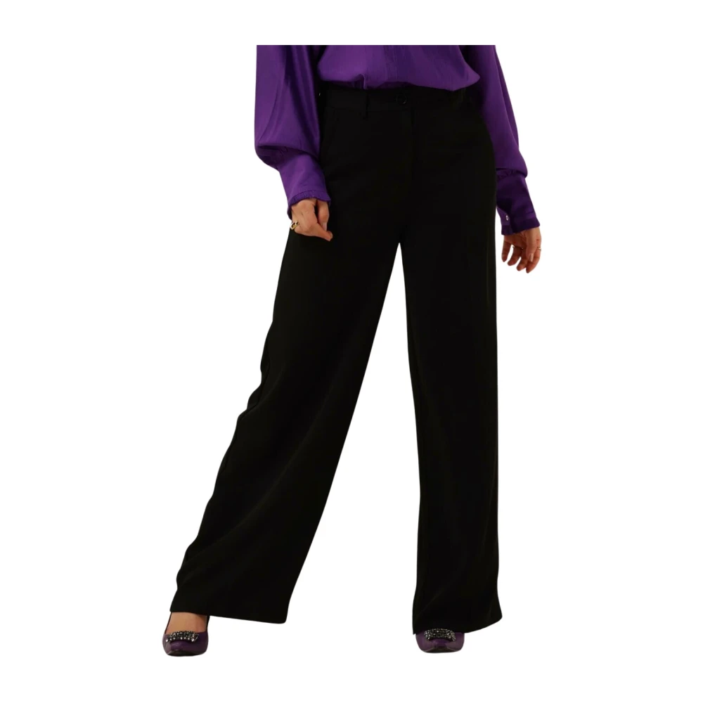 Co'Couture Wijde Zwarte Broek Black Dames