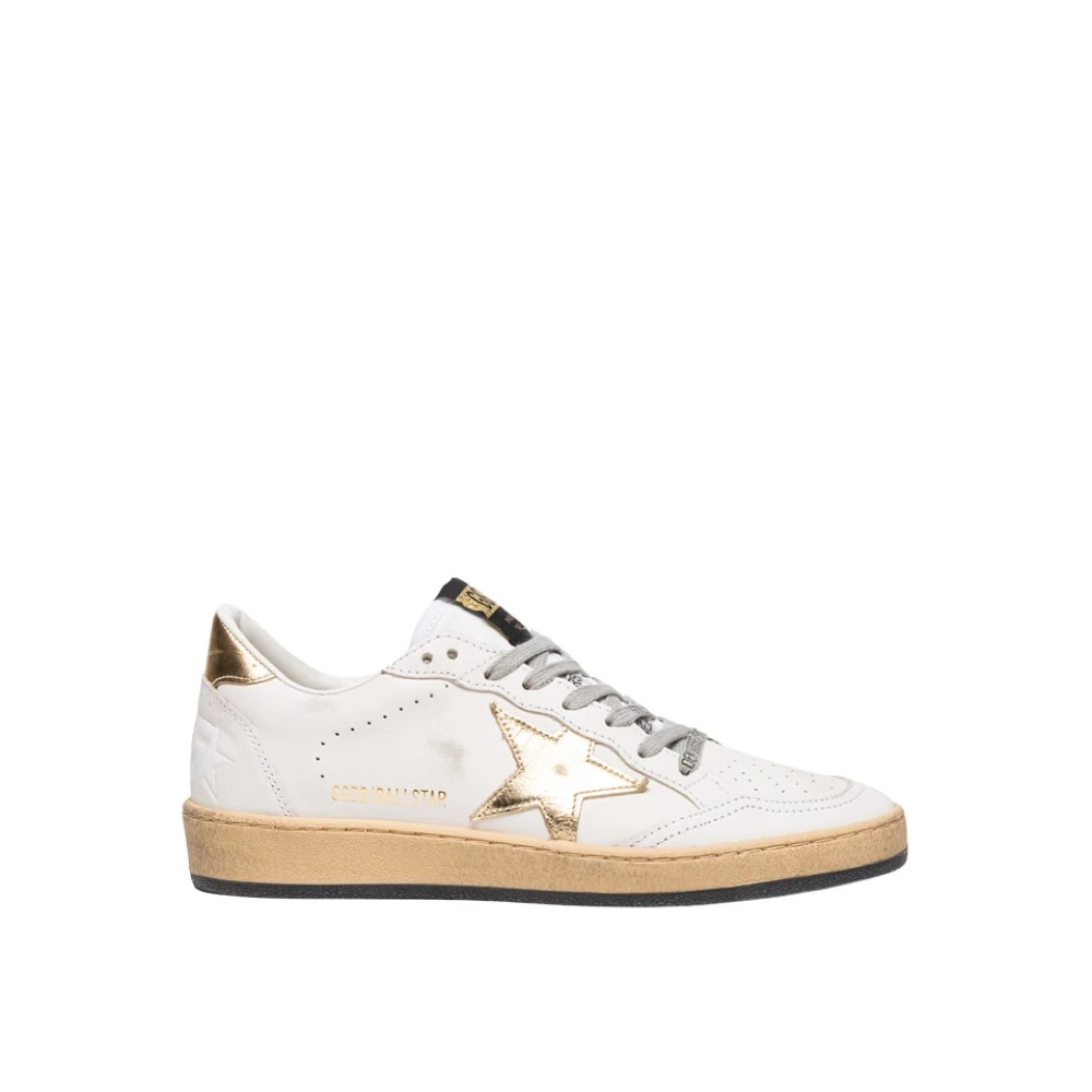 Golden Goose Used Effect Leather Sneakers Dames Schoenen Wit