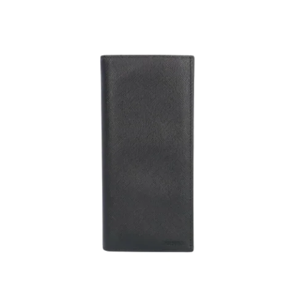 Prada Vintage Pre-owned Leather wallets Black Heren