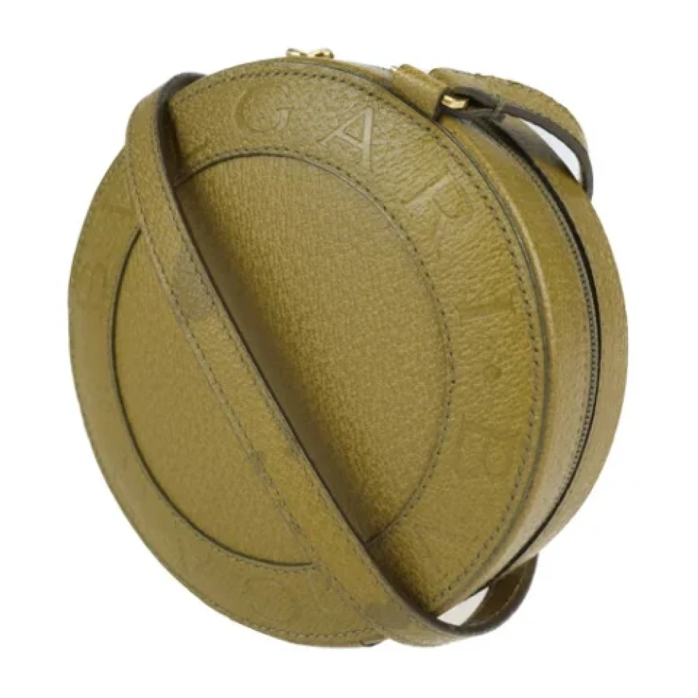 Bvlgari Vintage Pre-owned Leather shoulder-bags Beige Dames