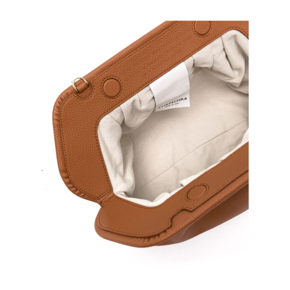 THEMOIRè Auburn Brown Opgehaalde-Detail Clutch Brown Dames