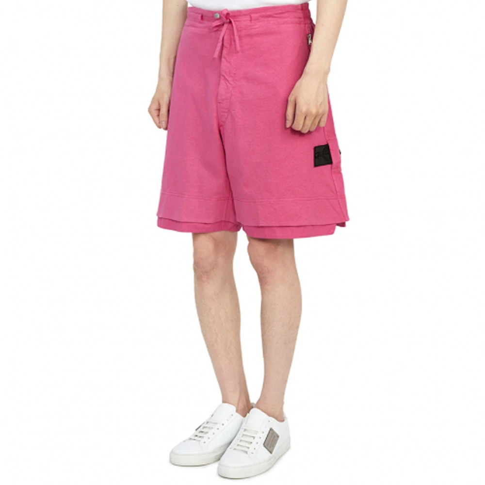 Stone Island Roze Zomer Shorts Pink Heren