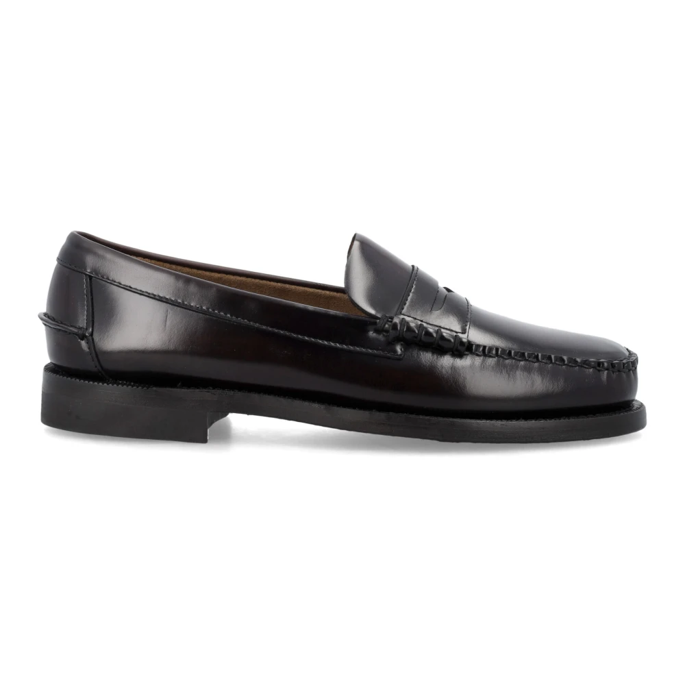 Sebago Brown/Burgundy Mocassino Classic Dan Wide (Pianta Larga) - Image 5