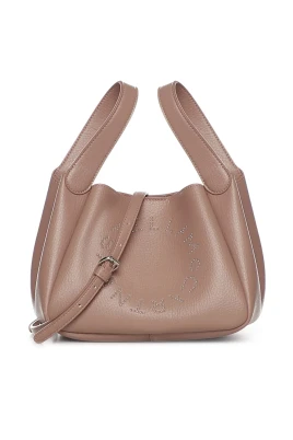 Logo Dubbla Handtag Crossbody Väska