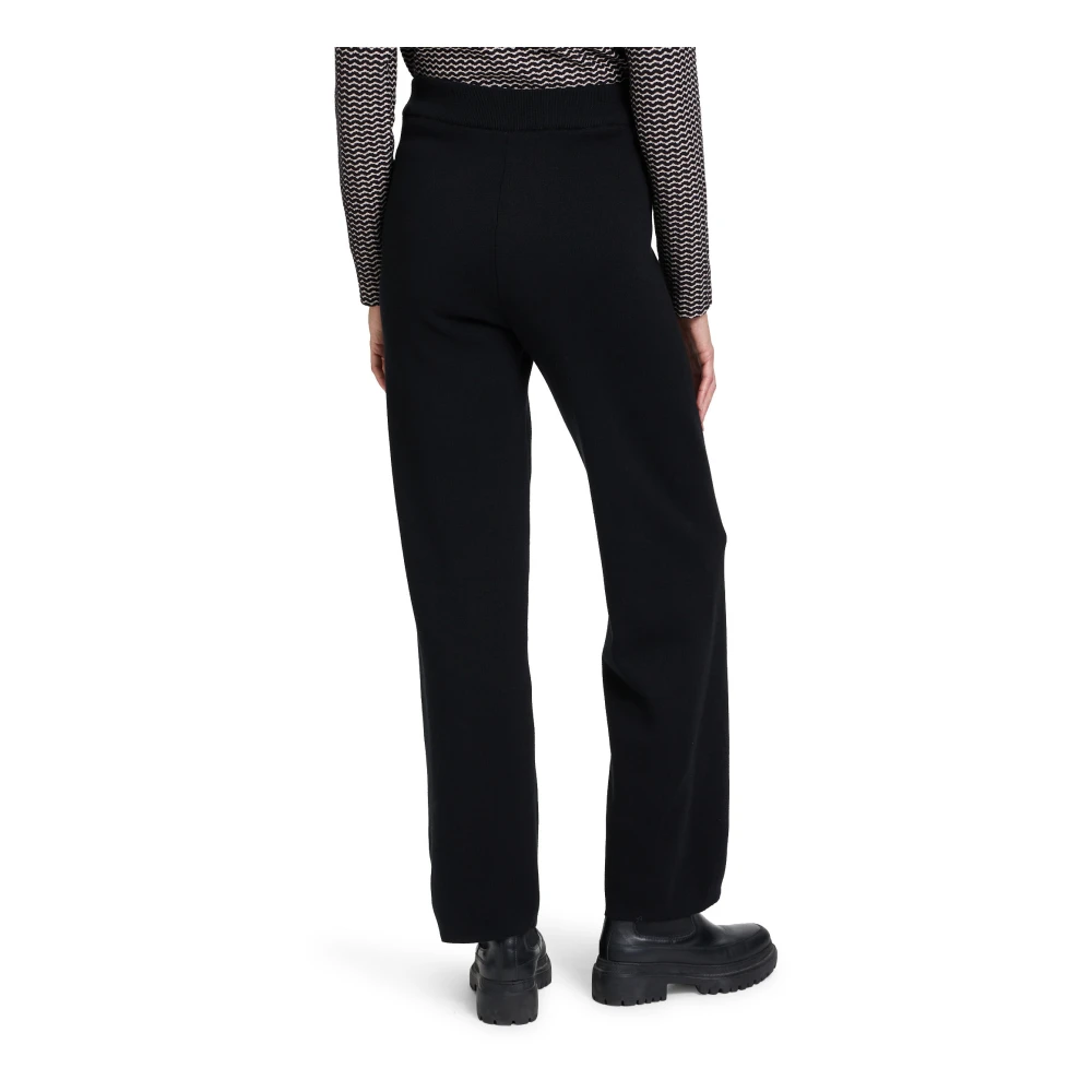 Betty & Co Elastische taille instapbroek Black Dames
