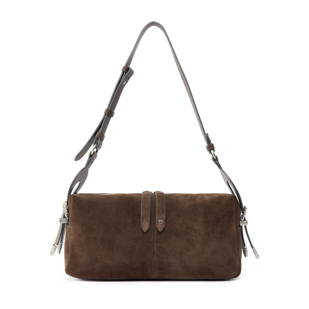 Pinko Women's Brown Shoulder Bags