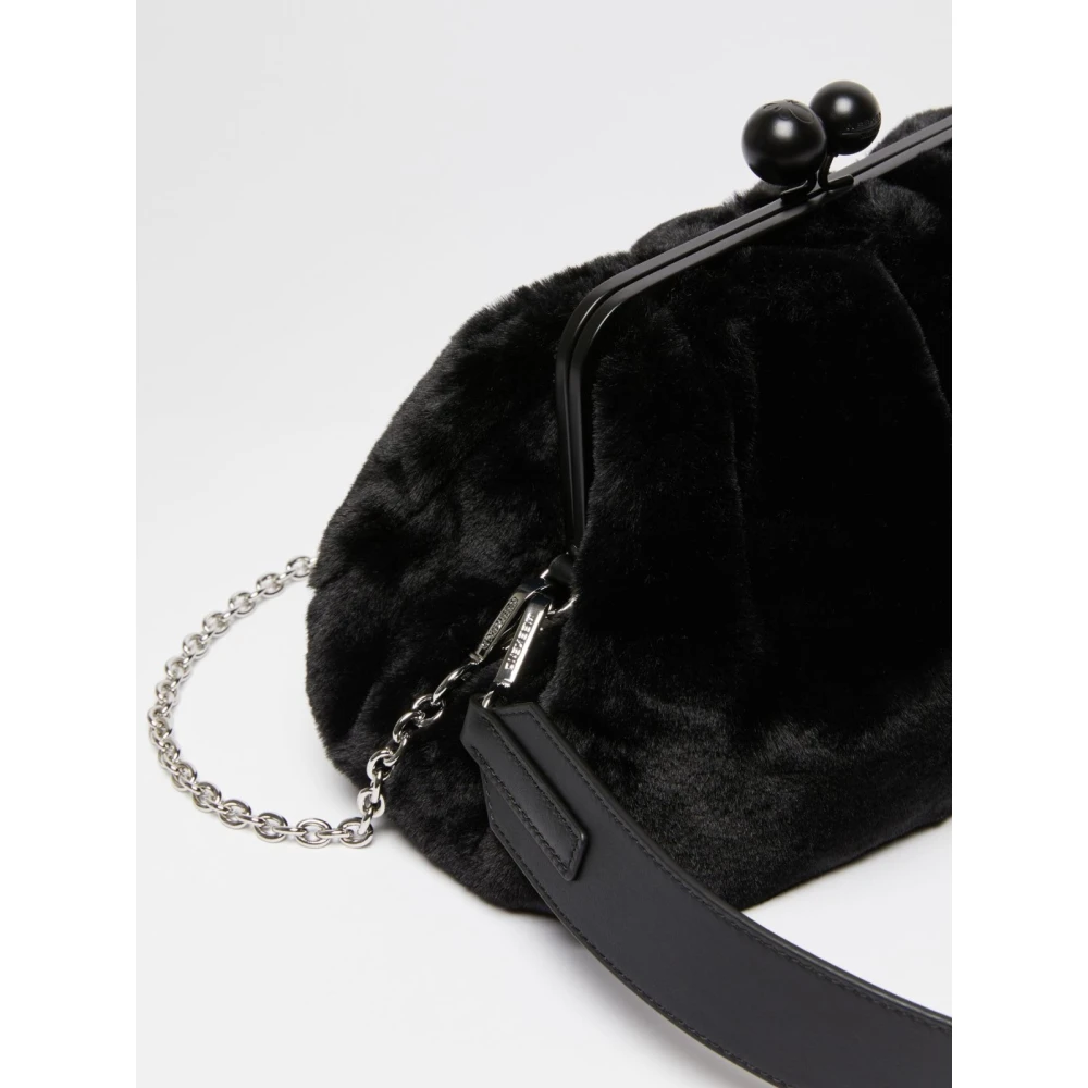 Max Mara Weekend Stijlvolle Pasticcino Tas met Karvane Stof Black Dames